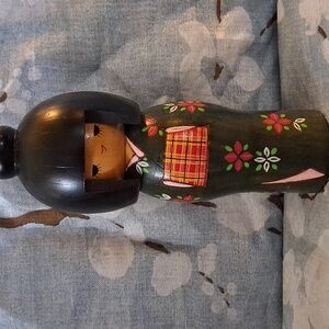 Wood Japanese Kokeshi Doll by Sadao Kish
